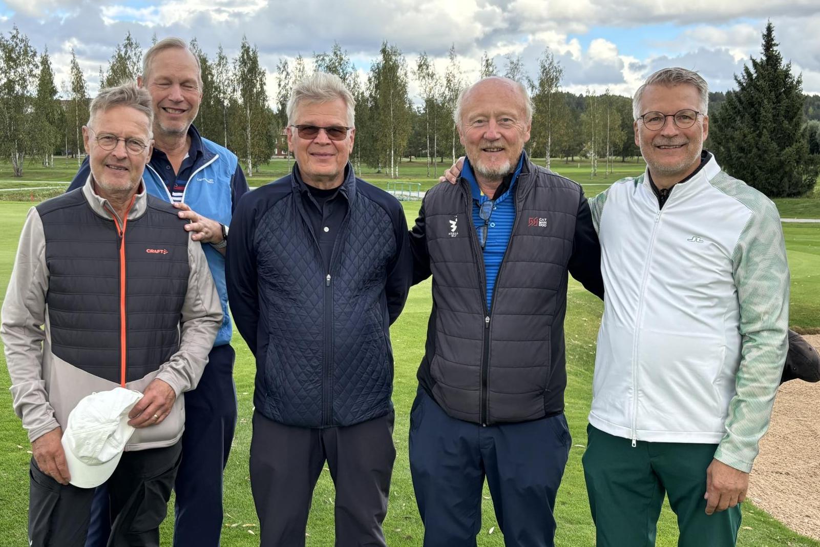 Messilä Golfin M60/65 SM-joukkuekultaa voittanut joukkue